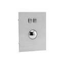Trackball de acero, IP 65 con estructura antivandálica, montaje en panel trasero