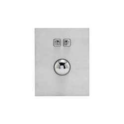 Trackball de acero, IP 65 con estructura antivandálica, montaje en panel trasero