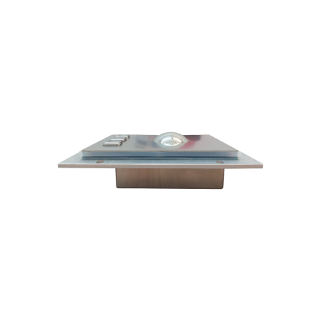 Trackball de acero, IP 65 con estructura antivandálica, montaje en panel trasero
