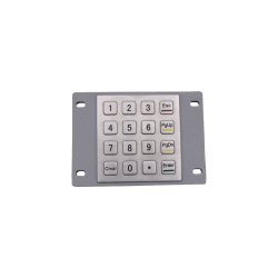 Teclado numérico industrial de acero, 16 teclas, IP65