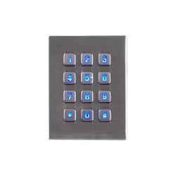 Teclado numérico industrial de acero, 12 teclas, IP65