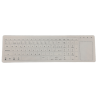 Teclado silicona IP68, 89 teclas, inalámbrico, con touchpad