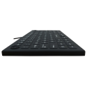 Teclado silicona IP68, 89 teclas, USB retroiluminada, con Hula Point