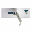 Teclado industrial de membrana IP68, 71 teclas con touchpad