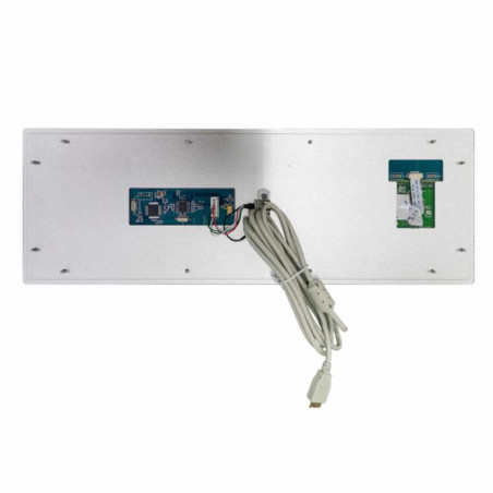 Teclado industrial de membrana IP68, 71 teclas con touchpad