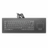 Teclado industrial de membrana IP68, 71 teclas con touchpad