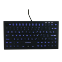 Teclado silicona IP68, 89 teclas, USB retroiluminada, con Hula Point