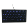 Teclado silicona IP68, 89 teclas, USB retroiluminada, con Hula Point
