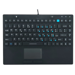 Teclado silicona IP68, 102 teclas, USB con touchpad