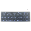 Teclado silicona IP68, 100 teclas, USB con membrana