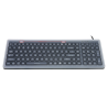 Teclado silicona IP68, 100 teclas, USB con membrana