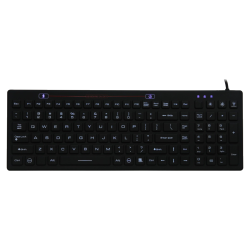 Teclado silicona IP68, 100 teclas, USB retroiluminada