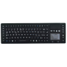 Teclado silicona IP65, 105 teclas, inalámbrico, con touchpad