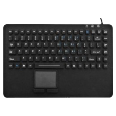 Teclado silicona IP67, 99 teclas, USB con touchpad
