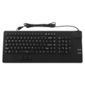 Teclado silicona IP68, 102 teclas, USB, con Hula Point