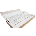 Teclado de cristal IP67, 93 teclas, USB con touchpad