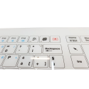 Teclado de cristal IP67, 93 teclas, USB con touchpad