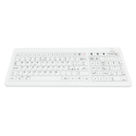 Teclado de cristal IP67, 104 teclas, con touchpad y teclado numérico