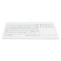 Teclado de cristal 93 teclas, IP67 antiestático USB fondo de acero