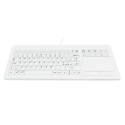 Teclado de cristal 93 teclas, IP67 antiestático USB fondo de acero