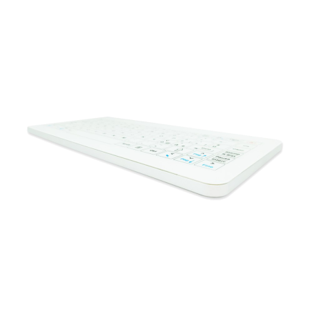 Teclado de cristal IP65, 86 teclas, USB