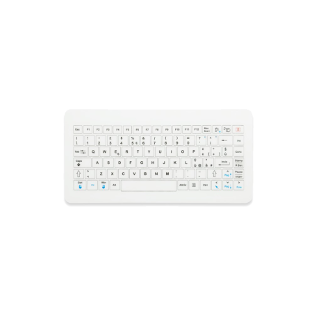 Teclado de cristal IP65, 86 teclas, USB