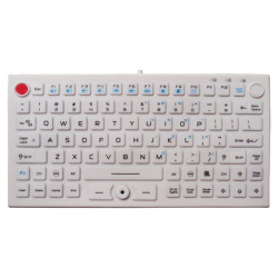 Teclado silicona IP68, 89 teclas, USB con Hula Point